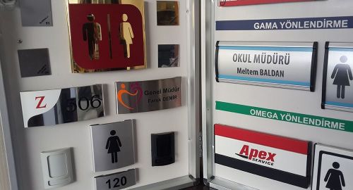 resmi kurumlar kapı isimliği