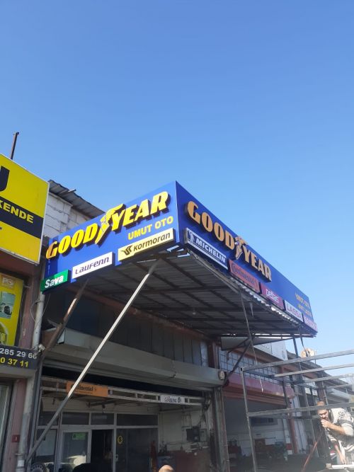 lastikci tabela gdiyor ışıklı harf kapartma 